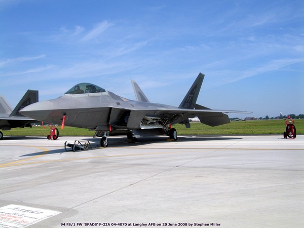 USAF Lockheed F-22A Raptor 04-4070