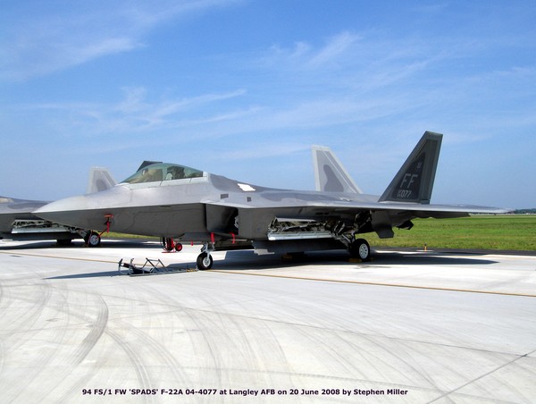 USAF Lockheed F-22A Raptor 04-4077