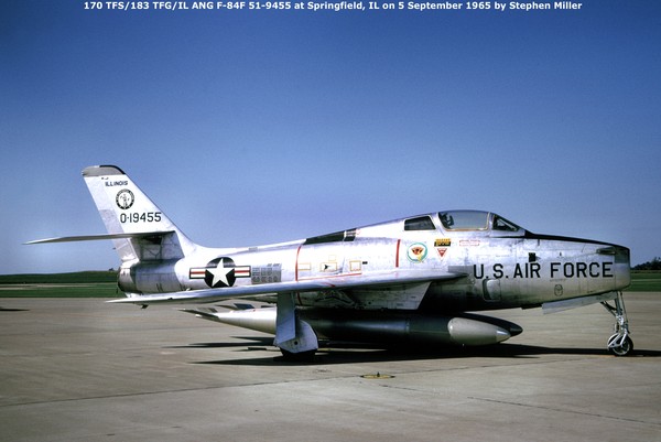 USAF Republic RF-84F Thunderstreak 51-9455