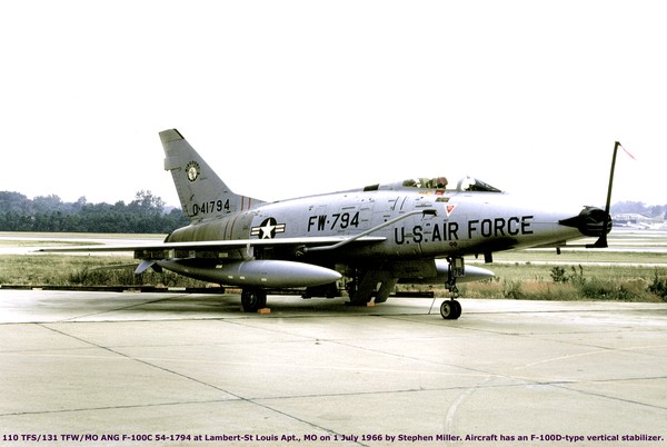 USAF North American F-100C Super Sabre 54-1794