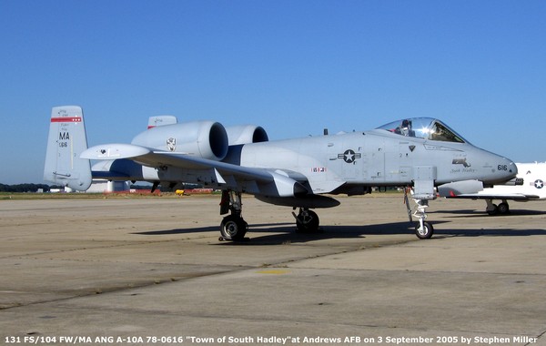 USAF Fairchild A-10A Thunderbolt II 78-0616