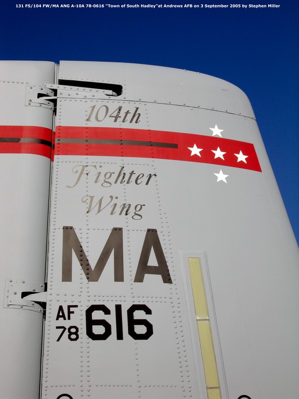 USAF Fairchild A-10A Thunderbolt II 78-0616