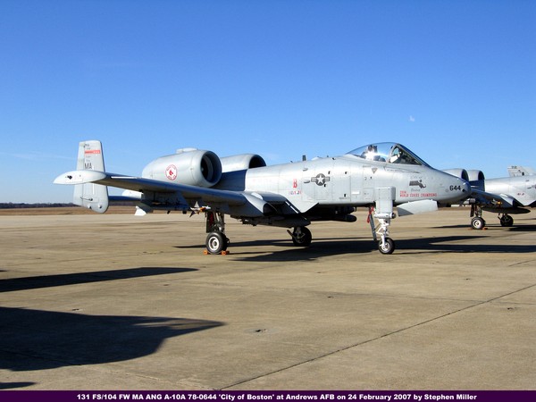 USAF Fairchild A-10A Thunderbolt II 78-0644