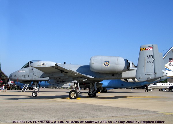 USAF Fairchild A-10C Thunderbolt II 78-0705