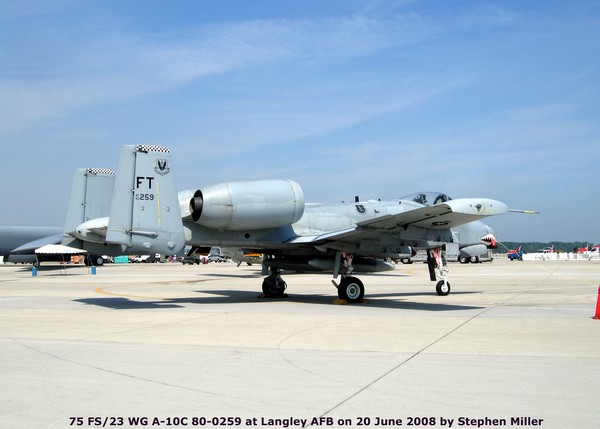 USAF Fairchild A-10C Thunderbolt II 80-0259