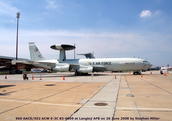 USAF Boeing E-3C Sentry 83-0009