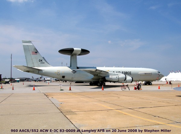 USAF Boeing E-3C Sentry 83-0009