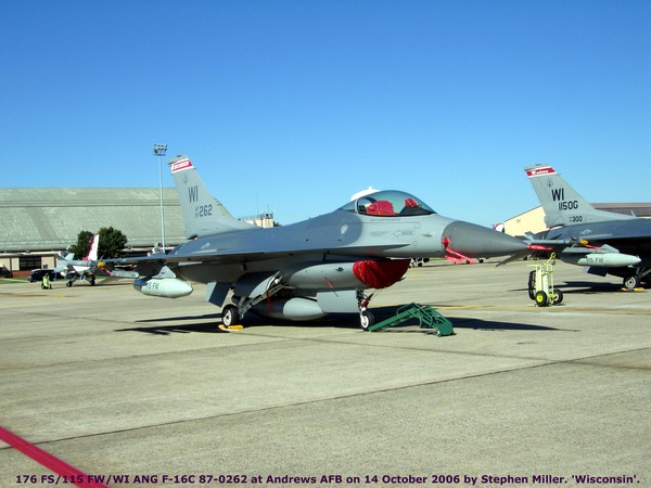USAF General Dynamics F-16C Fighting Falcon 87-0262