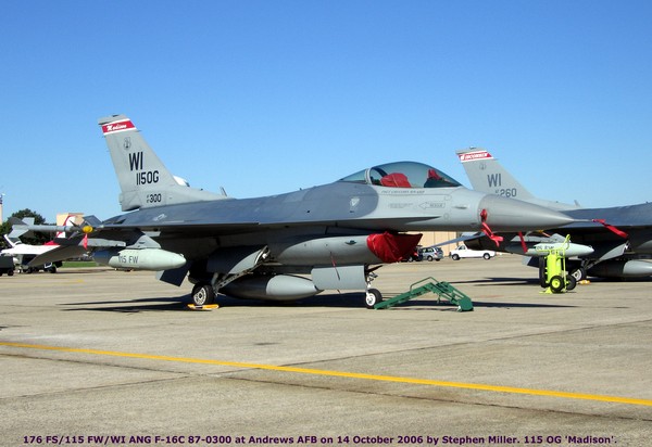 USAF General Dynamics F-16C Fighting Falcon 87-0300