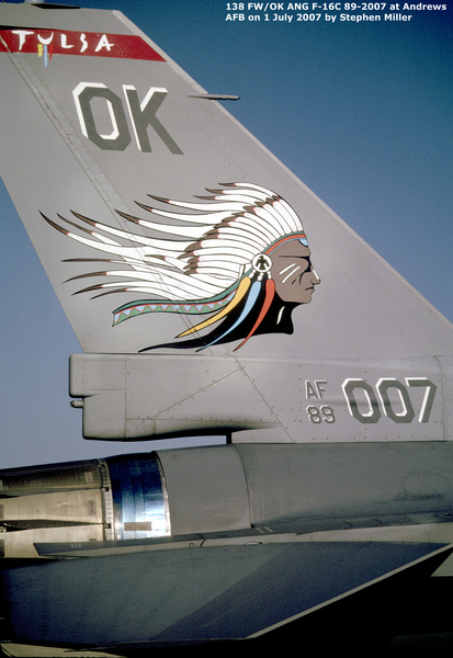 USAF General Dynamics F-16C Fighting Falcon 89-2007