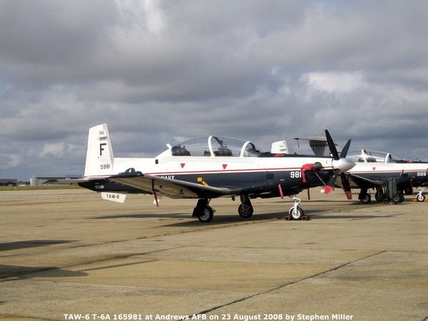 USN Rayethon Beech T-6A Texan II 165981