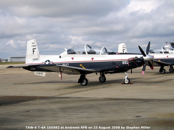 USN Rayethon Beech T-6A Texan II 165992