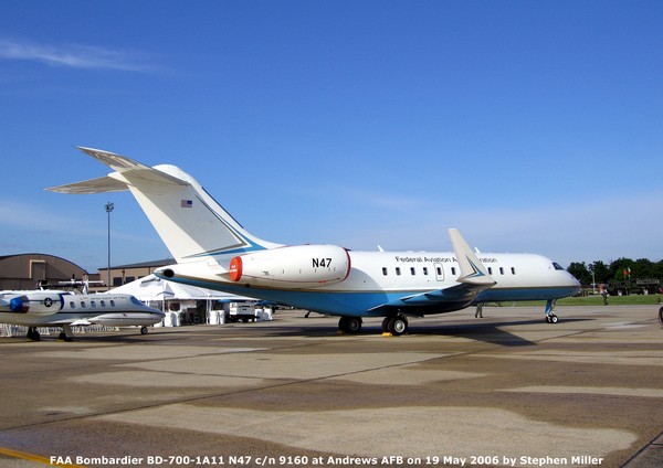 FAA Bombardier BD-700-1A11 Global 5000 N47