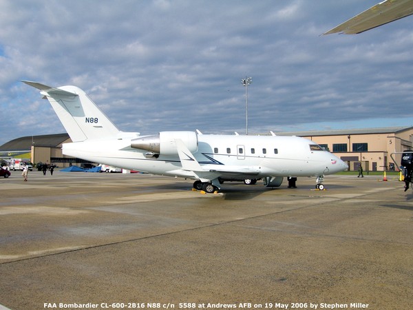 FAA Bombardier CL-2B16 Challenger N88