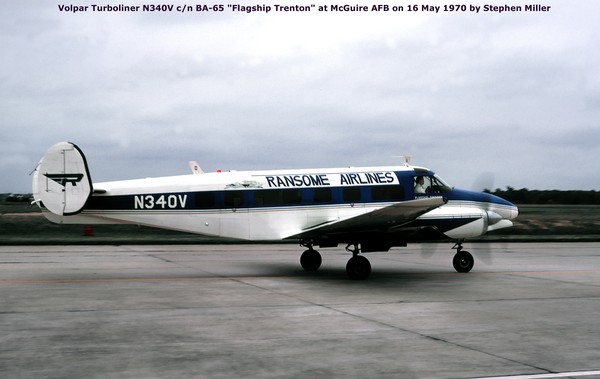 Ransome Airlines Volpar Turboliner  N340V