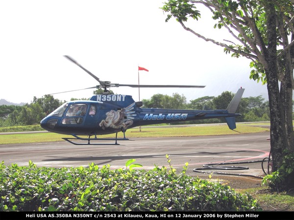 Heli USA Aerospatiale AS 350BA Squirrel N350NT