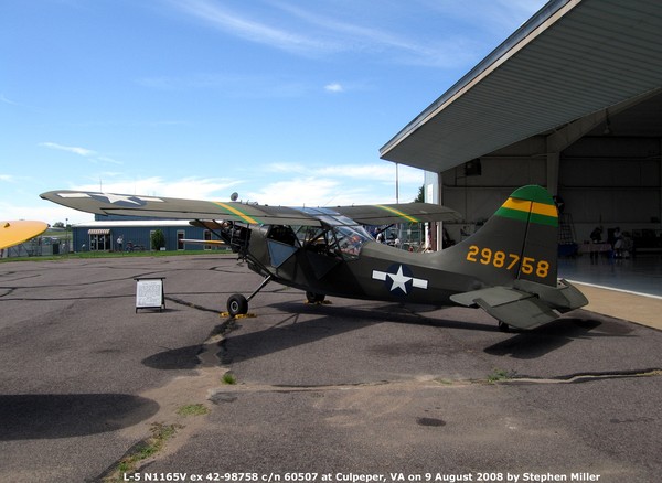 CAF Stinson L-5 Sentinel 42-98758