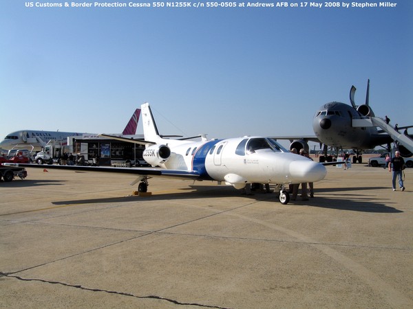 US DHS Cessna 550 Citation Bravo N1255K