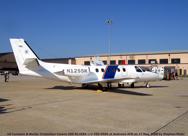 US DHS Cessna 550 Citation Bravo N1255K