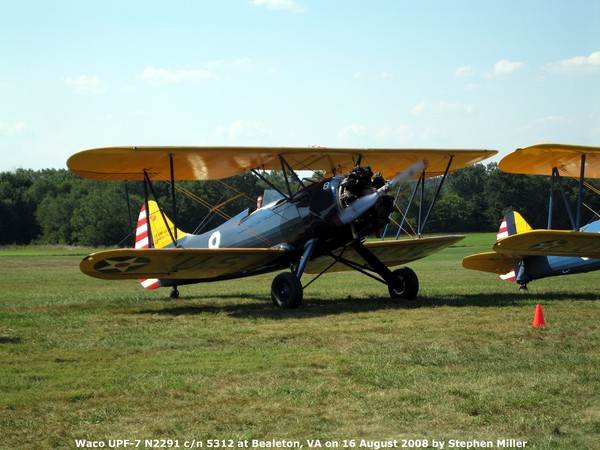  Waco  UPF-7  N2291