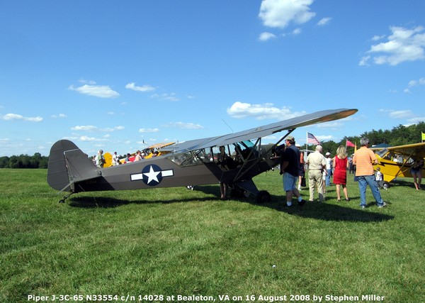 Piper J-3C-65 Cub N33554