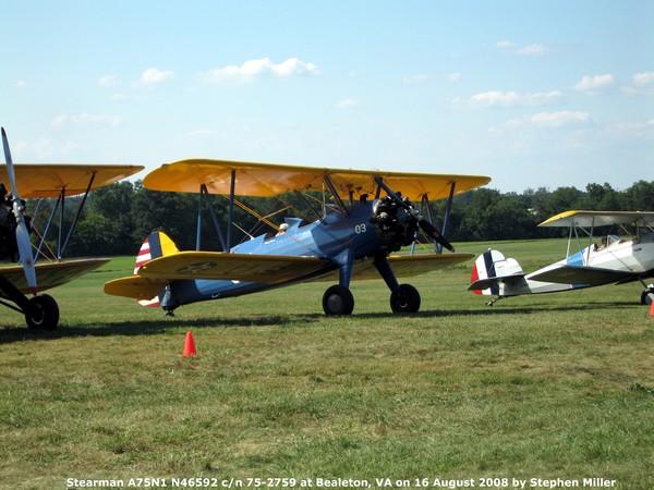  Boeing Stearman PT-17 Kaydet N46592