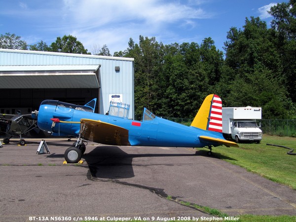 CAF Vultee BT-13A Valiant N56360