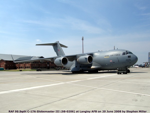 RAF Boeing C-17A Globemaster III 08-0206
