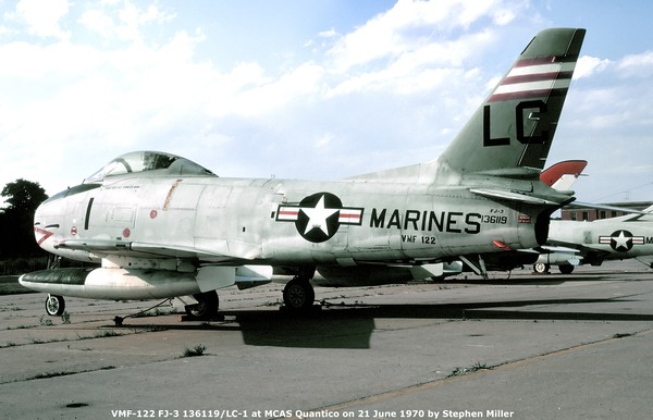 USMC North American FJ-3 Fury 136119