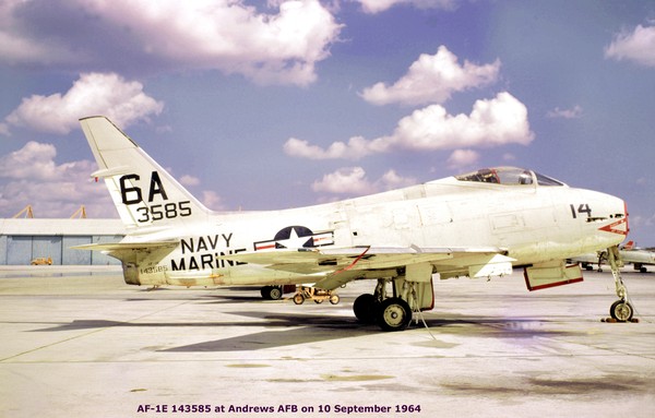 USN North American AF-1E Fury 143585