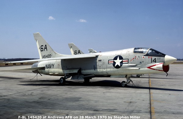 USN Vought F-8L Crusader 145420