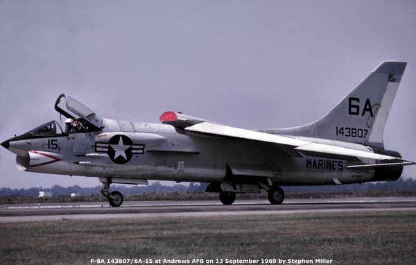 USN Vought F-8A Crusader 143807