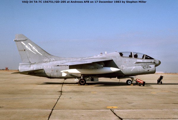 USN Vought TA-7C Corsair II 156751