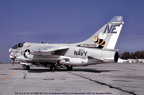 USN Vought A-7E Corsair II 157490